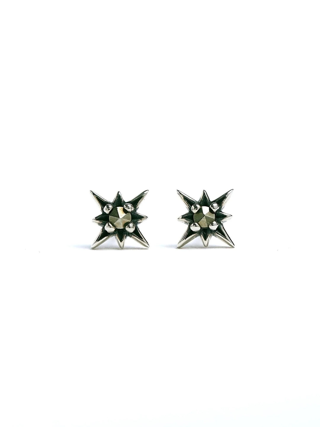 Marit Stud Earrings - Oxidized SilverBackUpItemsBridal EarringsLunai Jewelry