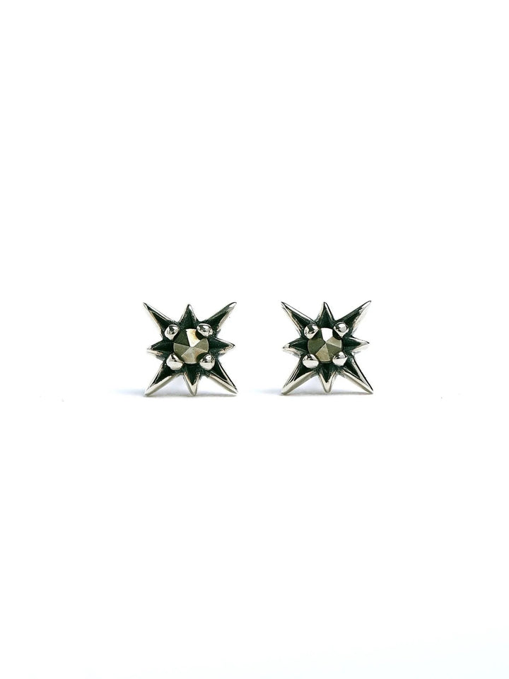 Marit Stud Earrings - Oxidized SilverBackUpItemsBridal EarringsLunai Jewelry