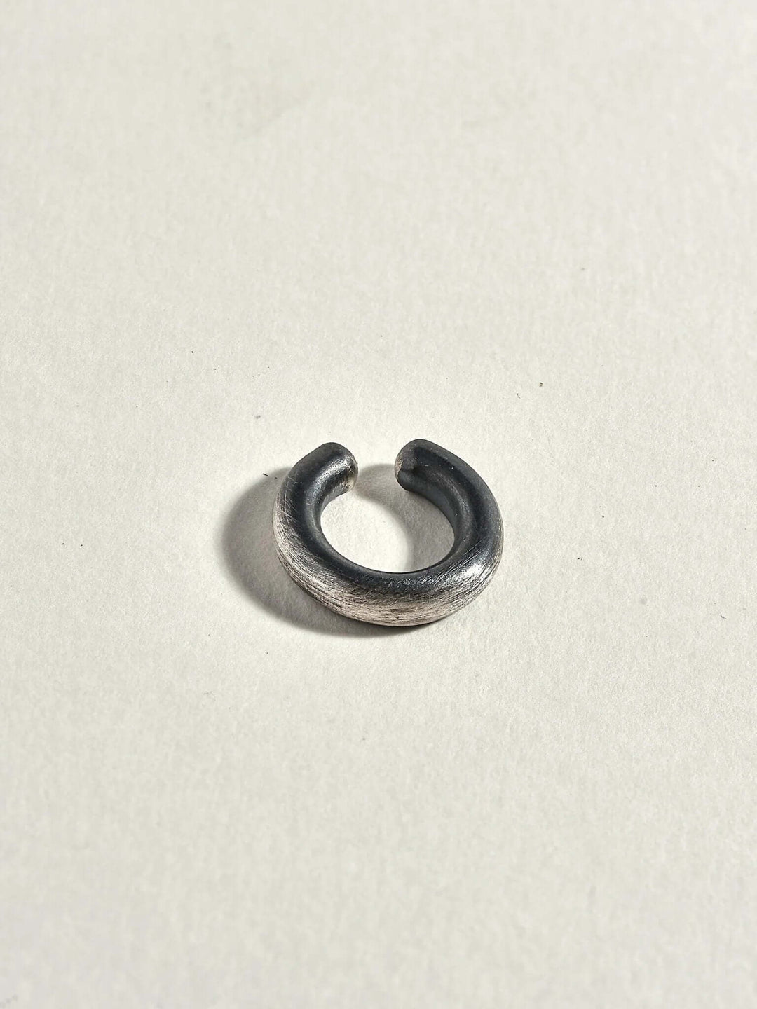 Mathias Men's Silver Oxide Cuff Earring - 925 Silver OxideCartilage EarringsCuff & Wrap EarringsLunai Jewelry