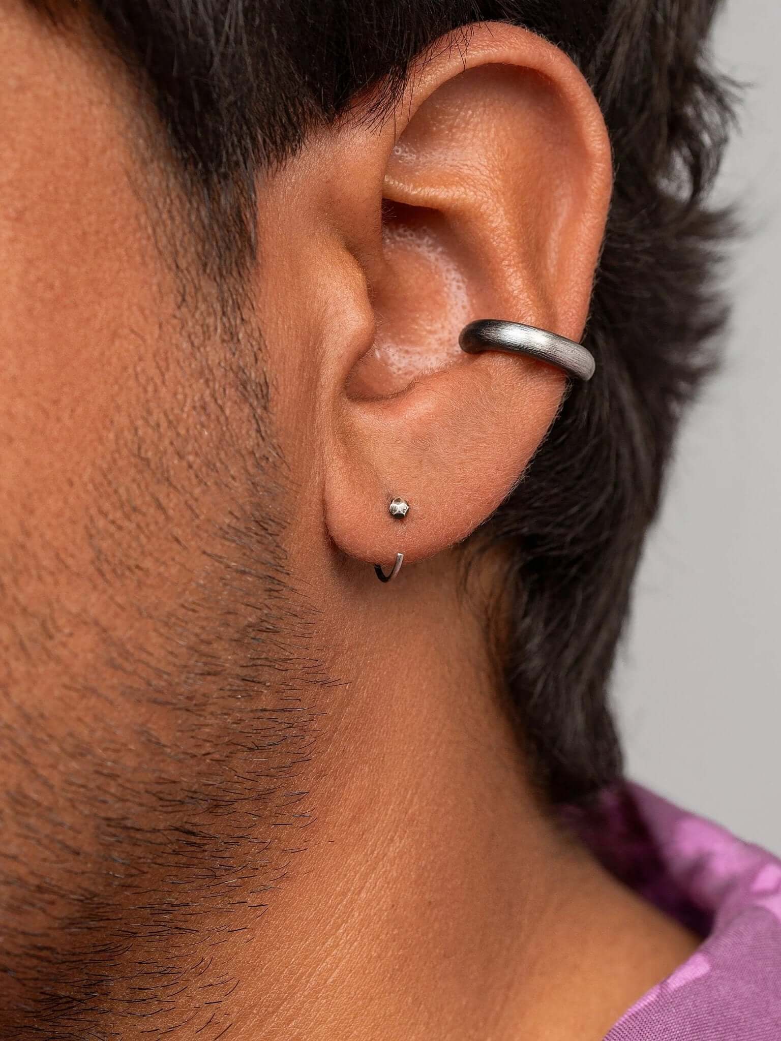 Silver oxide earrings discount