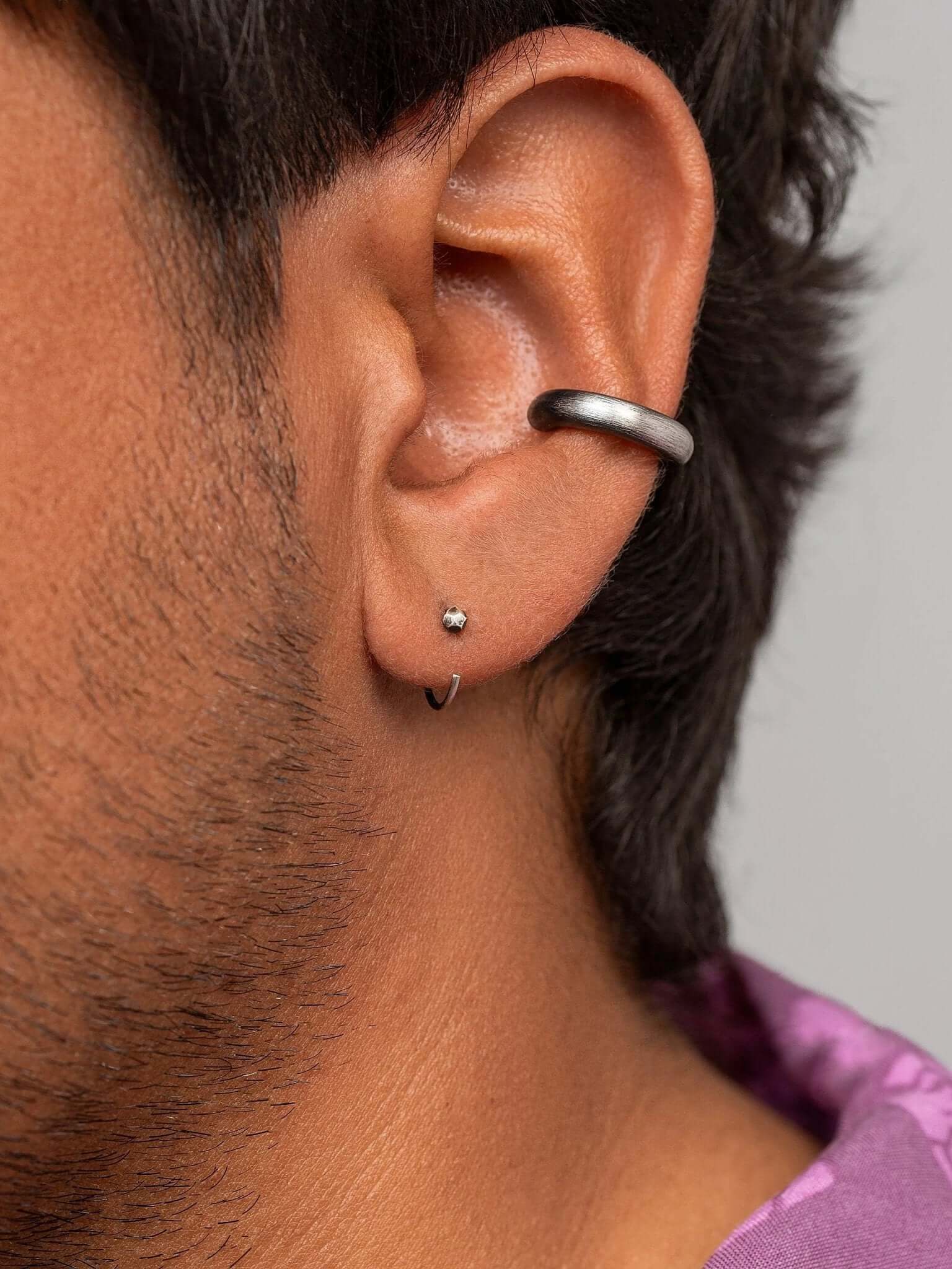 Oxide silver earrings outlet