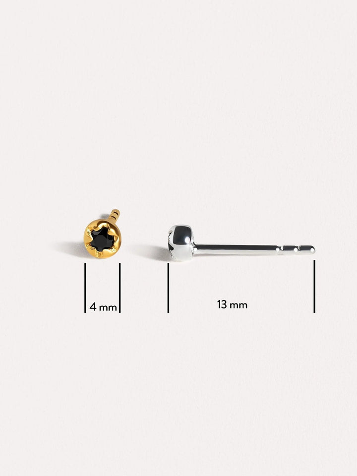 Petite Flower Earrings - 18K Rose Gold PlatedWhite ZirconBackUpItemsBest Friend GiftLunai Jewelry