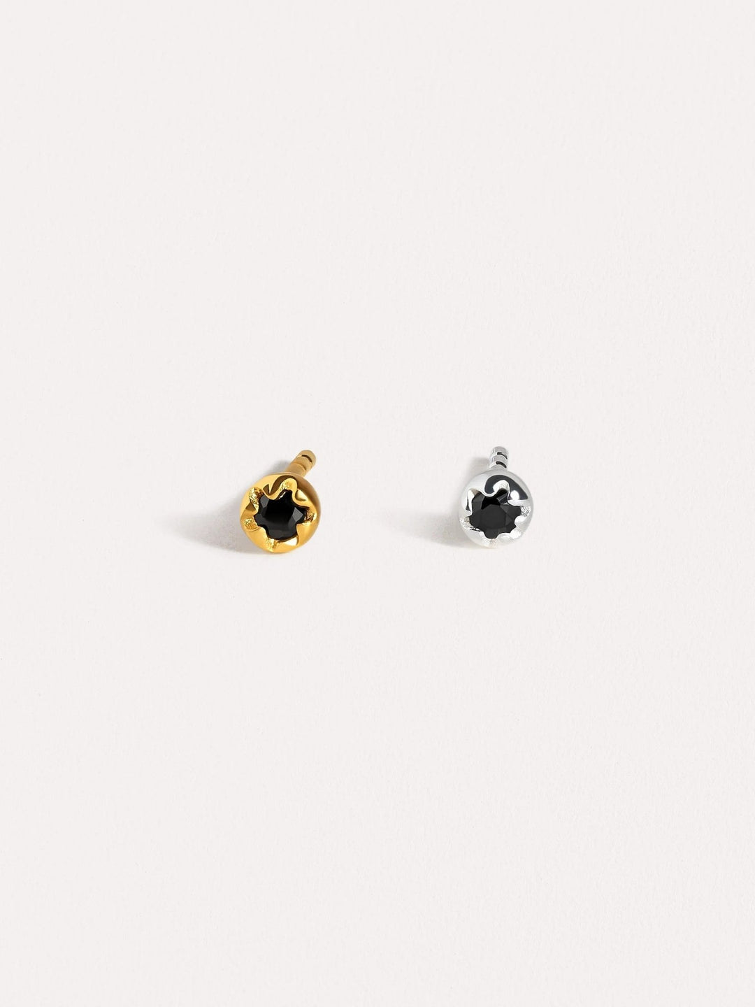 Petite Flower Earrings - 18K Rose Gold PlatedWhite ZirconBackUpItemsBest Friend GiftLunai Jewelry