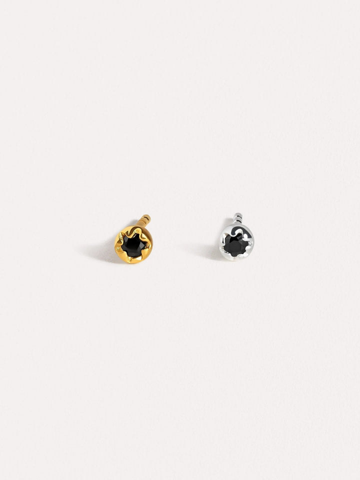 Petite Flower Earrings - 18K Rose Gold PlatedWhite ZirconBackUpItemsBest Friend GiftLunai Jewelry