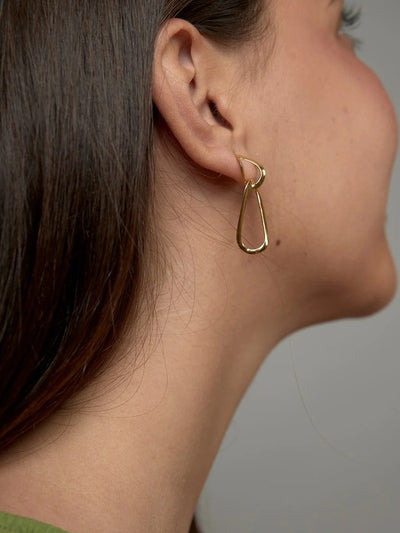 Vermilia Gold Link Earrings
