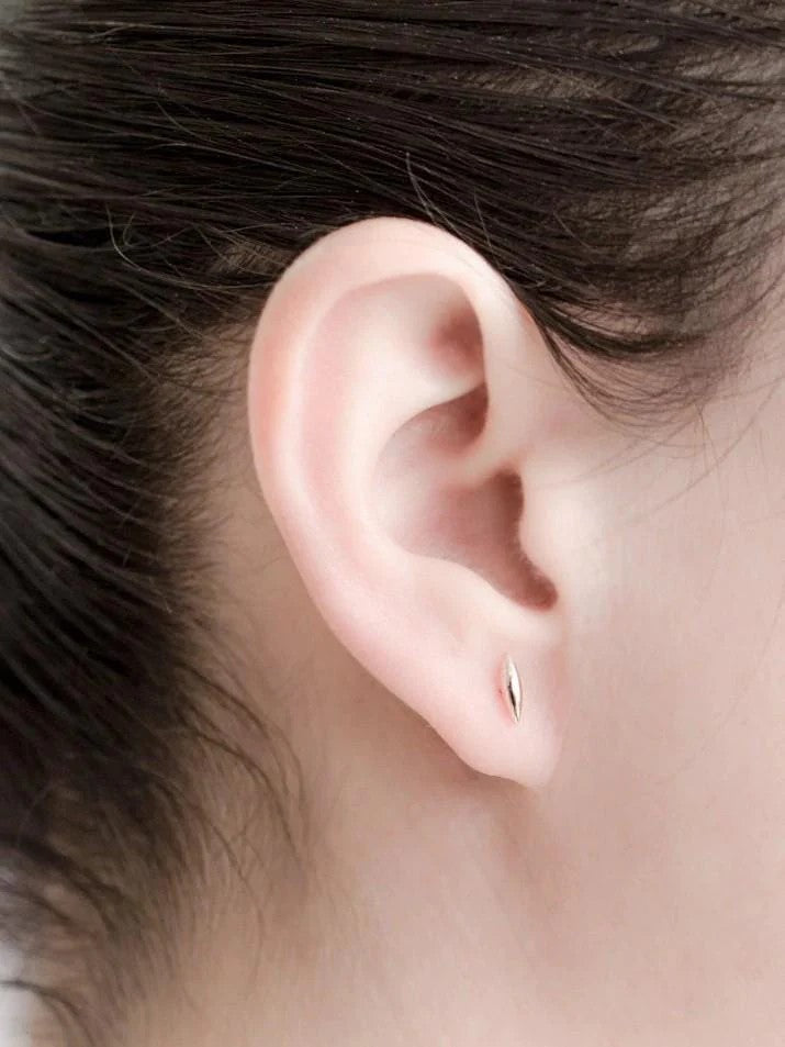 Rise Stud Earrings - 925 Silver OxideBridesmaid EarringDainty EarringsLunai Jewelry