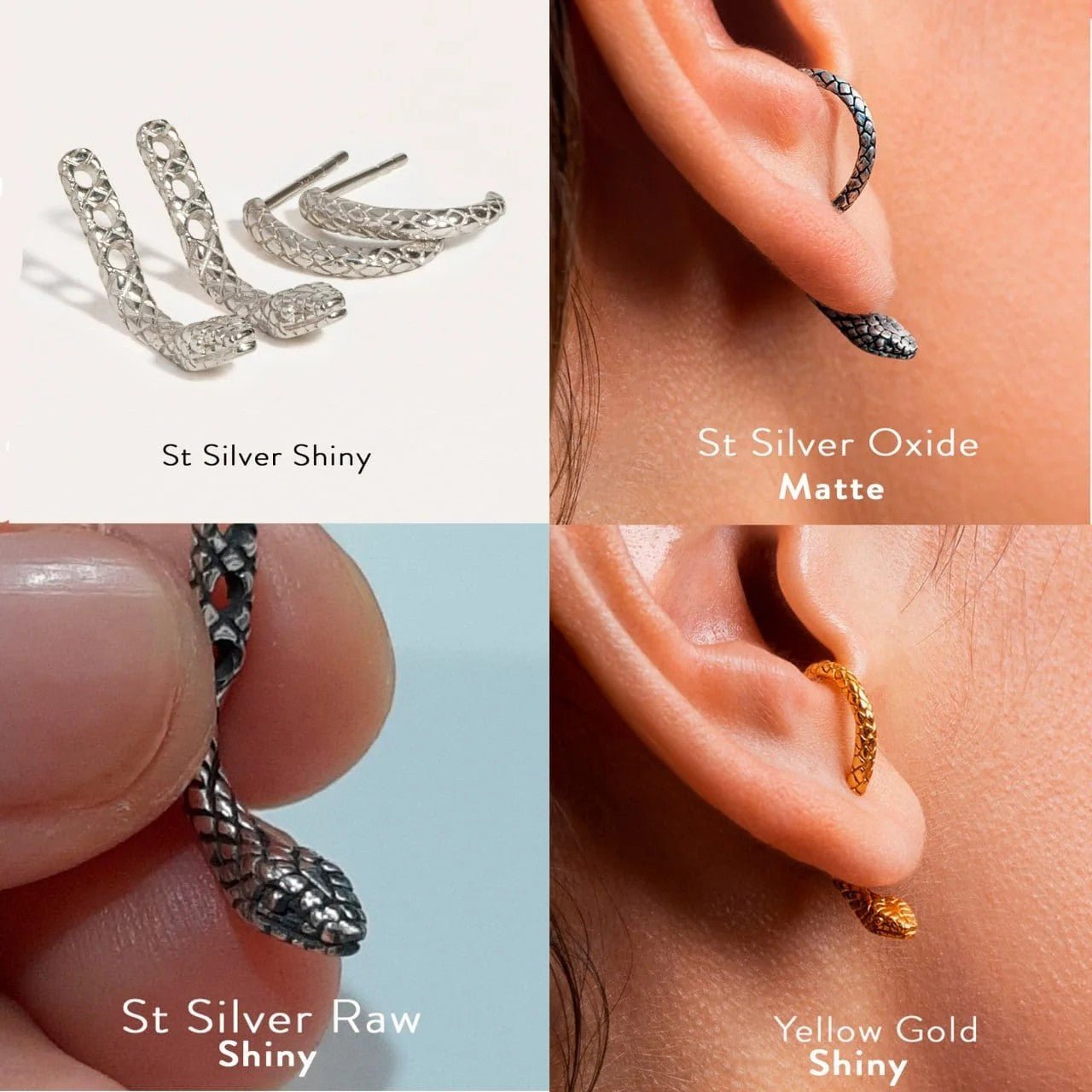 Unax Men s Snake Earrings Animal Inspired Jewelry Lunai Jewelry