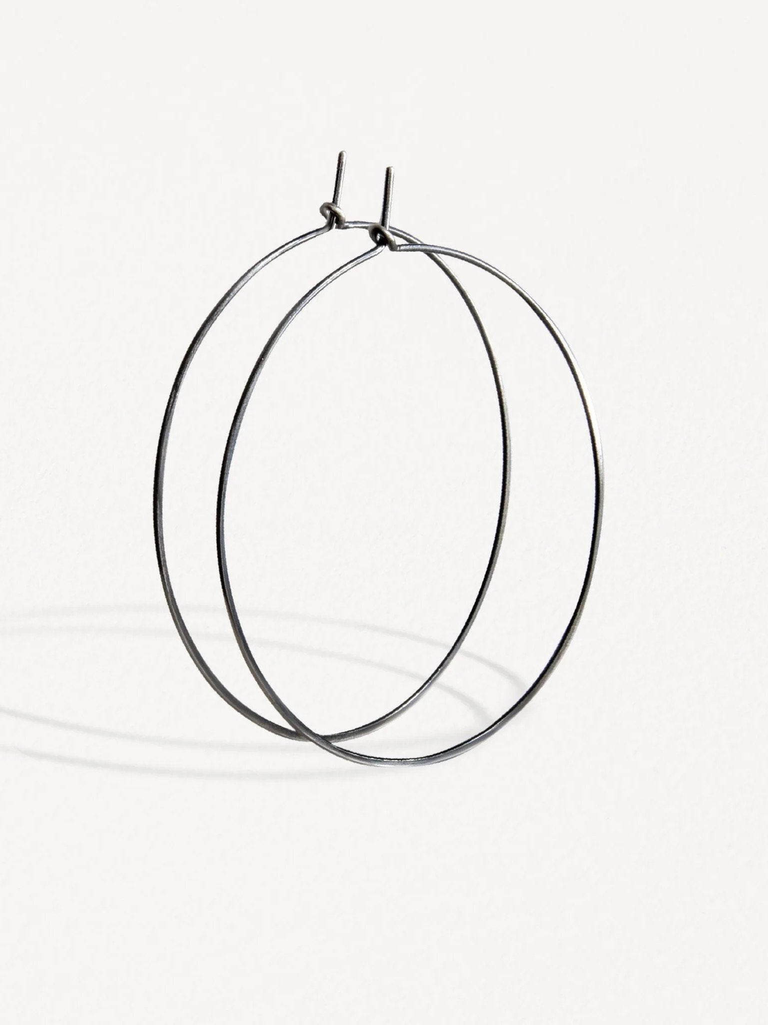 Zamara Large Hoop Earrings - 925 Silver OxideBackUpItemsBest Friend GiftLunai Jewelry