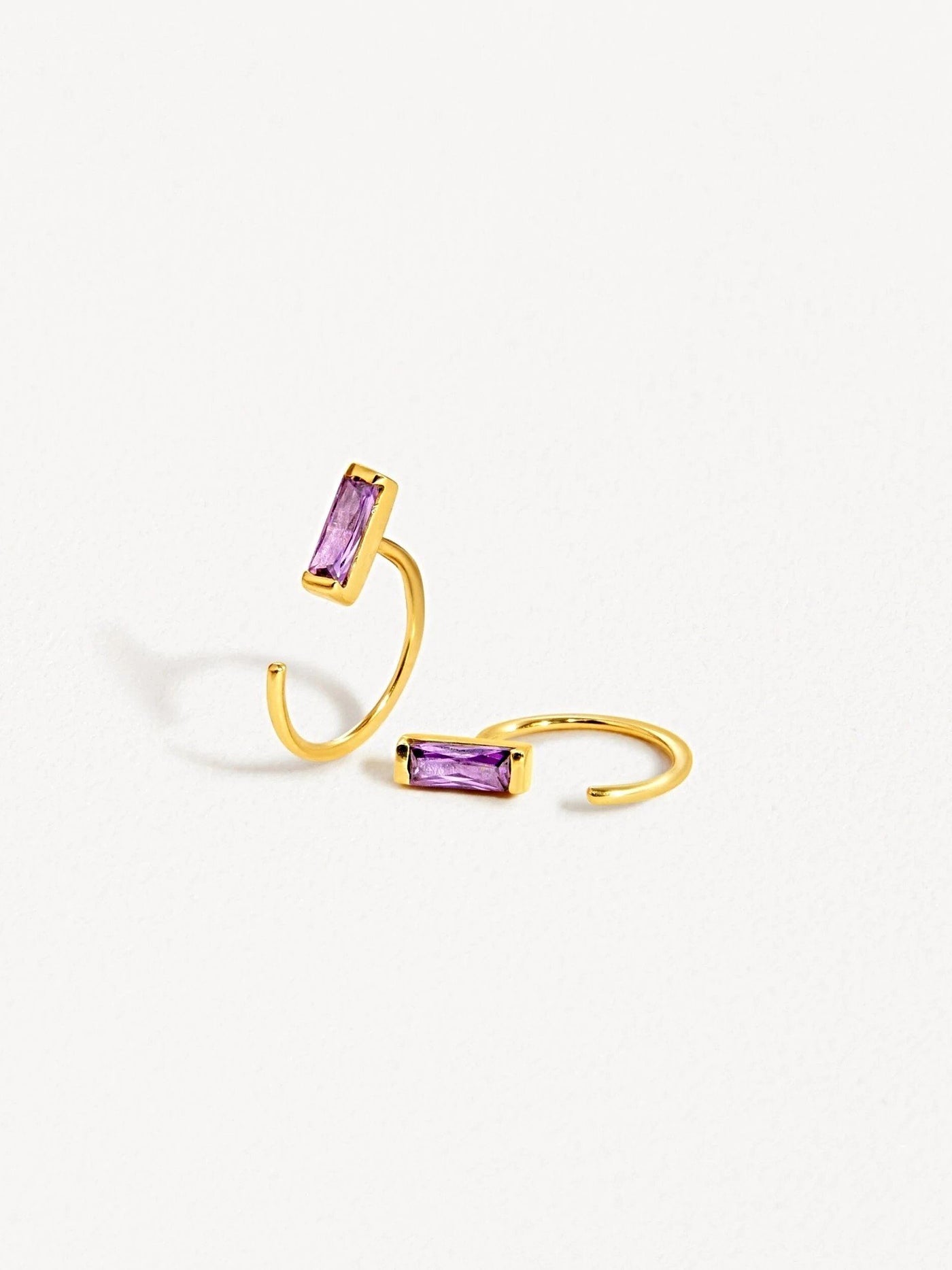 Akemi Hoop Earrings - 24K Gold PlatedAmethyst JewelryBackUpItemsLunai Jewelry