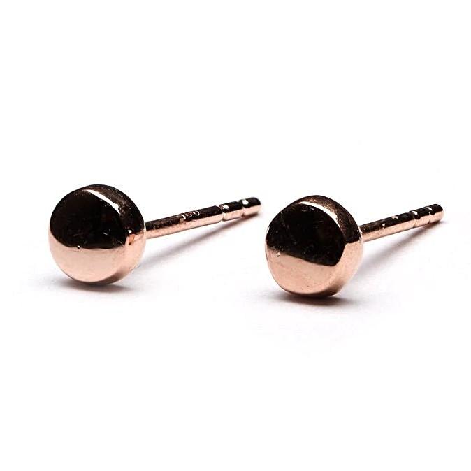 Alabea Dot Stud Earrings - 18K Rose Gold PlatedBackUpItemsCute Stud EarringsLunai Jewelry