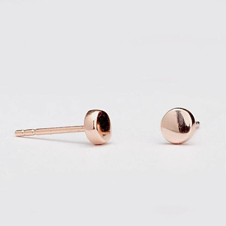 Alabea Dot Stud Earrings - 18K Rose Gold PlatedBackUpItemsCute Stud EarringsLunai Jewelry