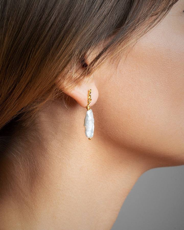 Alberte Mismatched Earrings - asymmetric earringsBridal EarringsLunai Jewelry