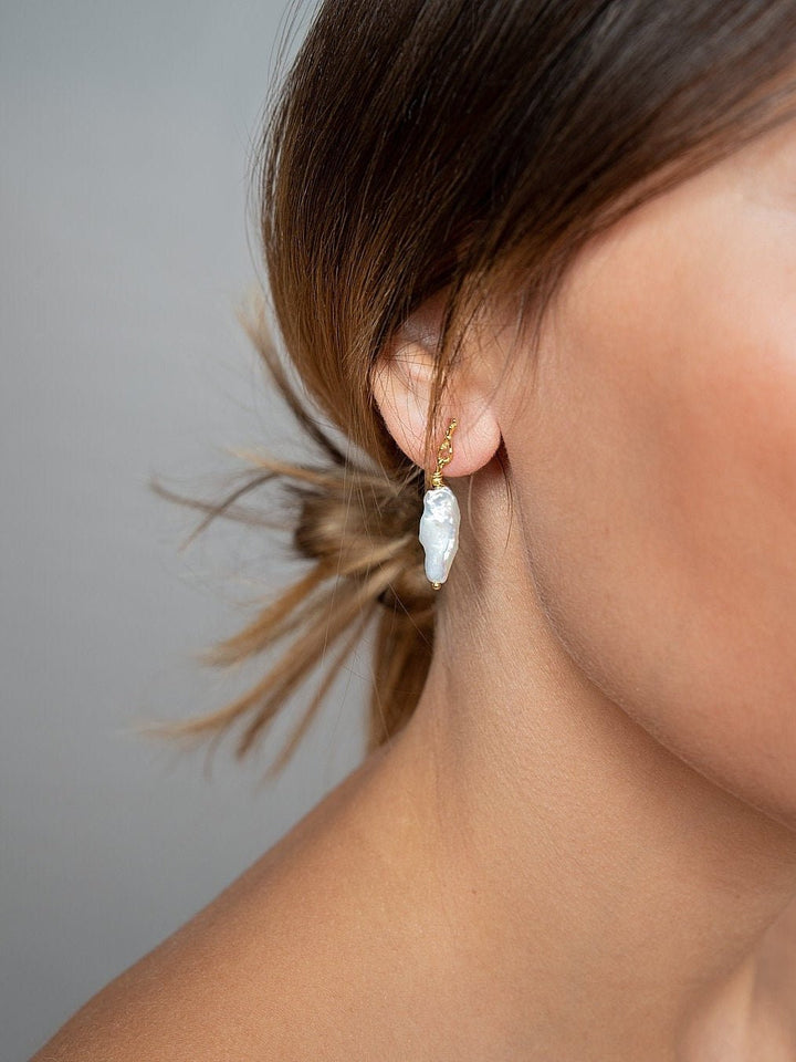 Alberte Mismatched Earrings - asymmetric earringsBridal EarringsLunai Jewelry