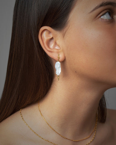 Alberte Mismatched Earrings - asymmetric earringsBridal EarringsLunai Jewelry