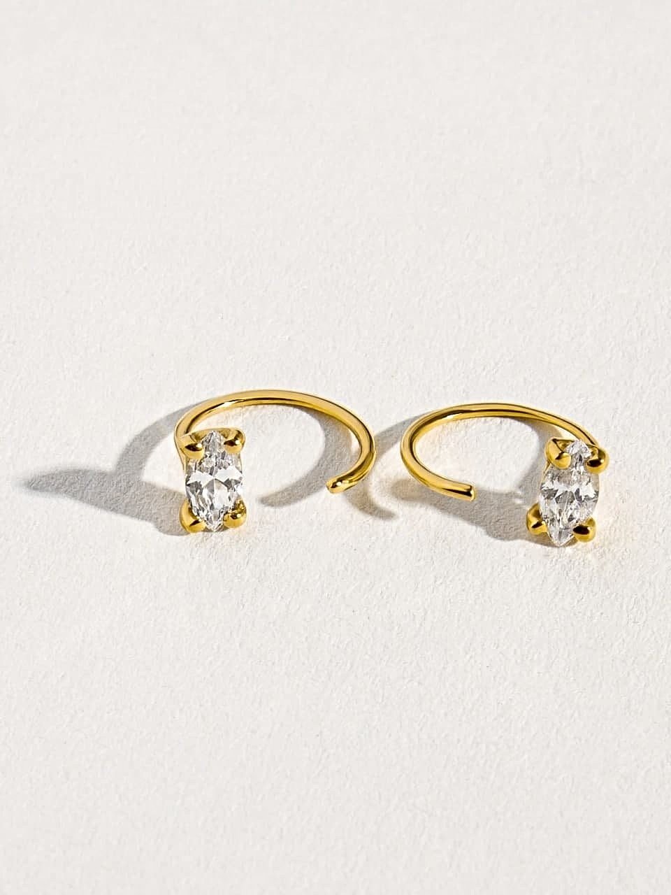 Alexander Hoop Earrings - 24K Gold PlatedBackUpItemsBridesmaid GiftLunai Jewelry