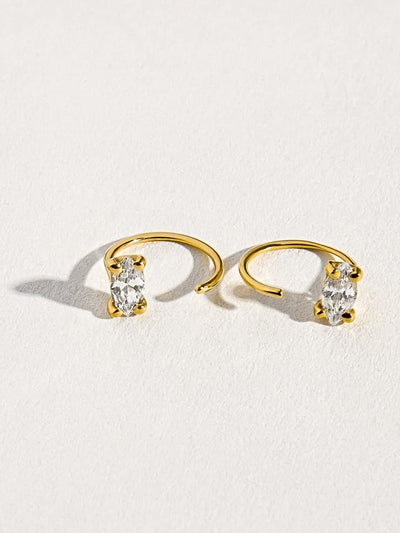 Alexander Hoop Earrings - 24K Gold PlatedBackUpItemsBridesmaid GiftLunai Jewelry