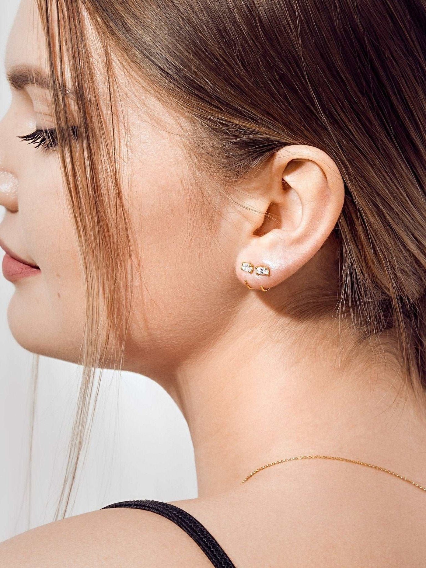 Alexander Huggie Hoop Earrings - 925 Sterling SilverBackUpItemsBridesmaid GiftLunai Jewelry
