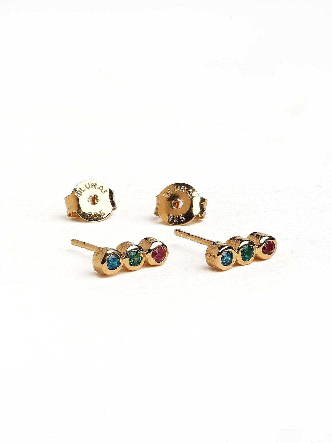 Alior Gold Stud Earrings - MULTIbirthstone earringscool earringsLunai Jewelry