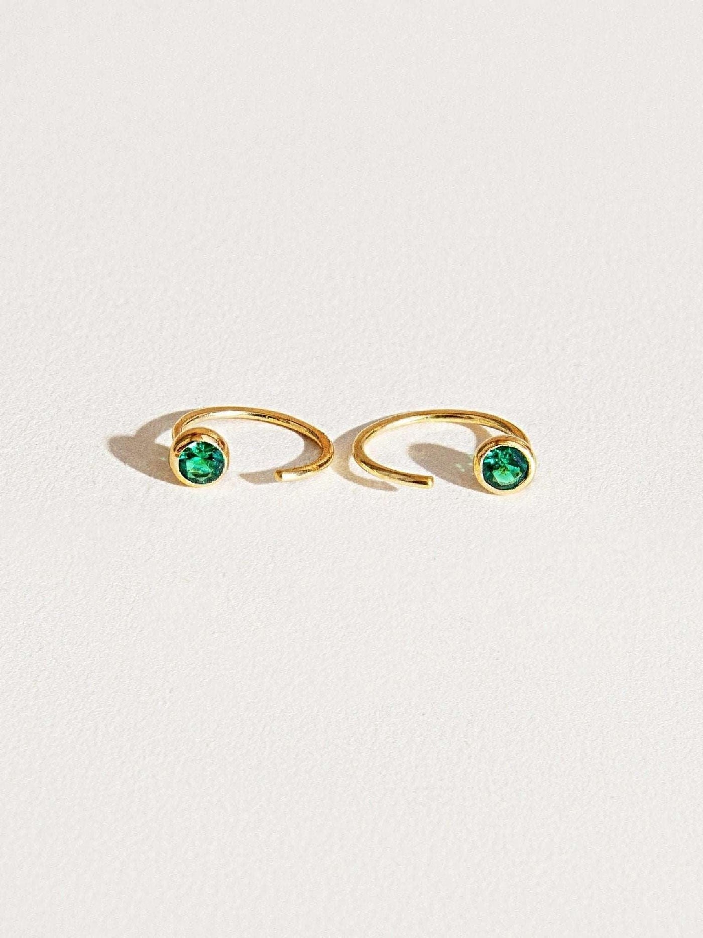 Alma Huggie Hoop Earrings - 24K Gold PlatedBackUpItemsBest Friend GiftLunai Jewelry