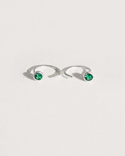 Alma Huggie Hoop Earrings - 925 Sterling SilverBackUpItemsBest Friend GiftLunai Jewelry