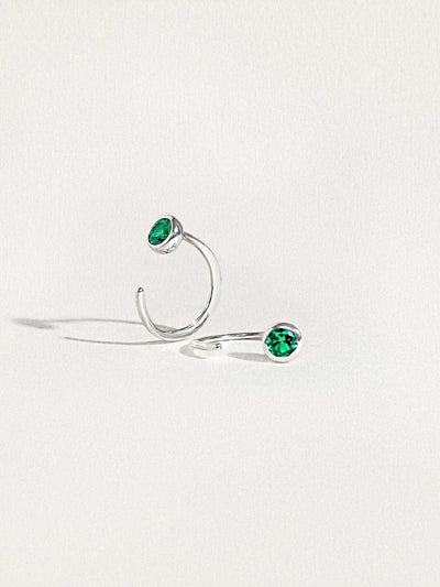 Alma Huggie Hoop Earrings - 925 Sterling SilverBackUpItemsBest Friend GiftLunai Jewelry