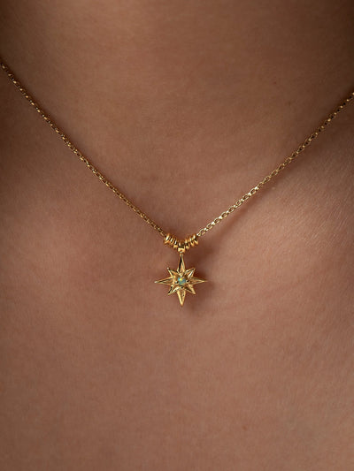 Alma Starburst Necklace - 17.7bridesmaid giftChain necklaceLunai Jewelry