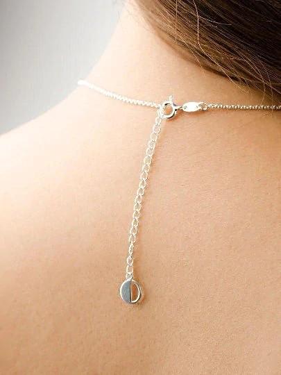 Amadina Charm Necklace - 17.7925 Sterling SilverBackUpItemsBirthstone NecklaceLunai Jewelry