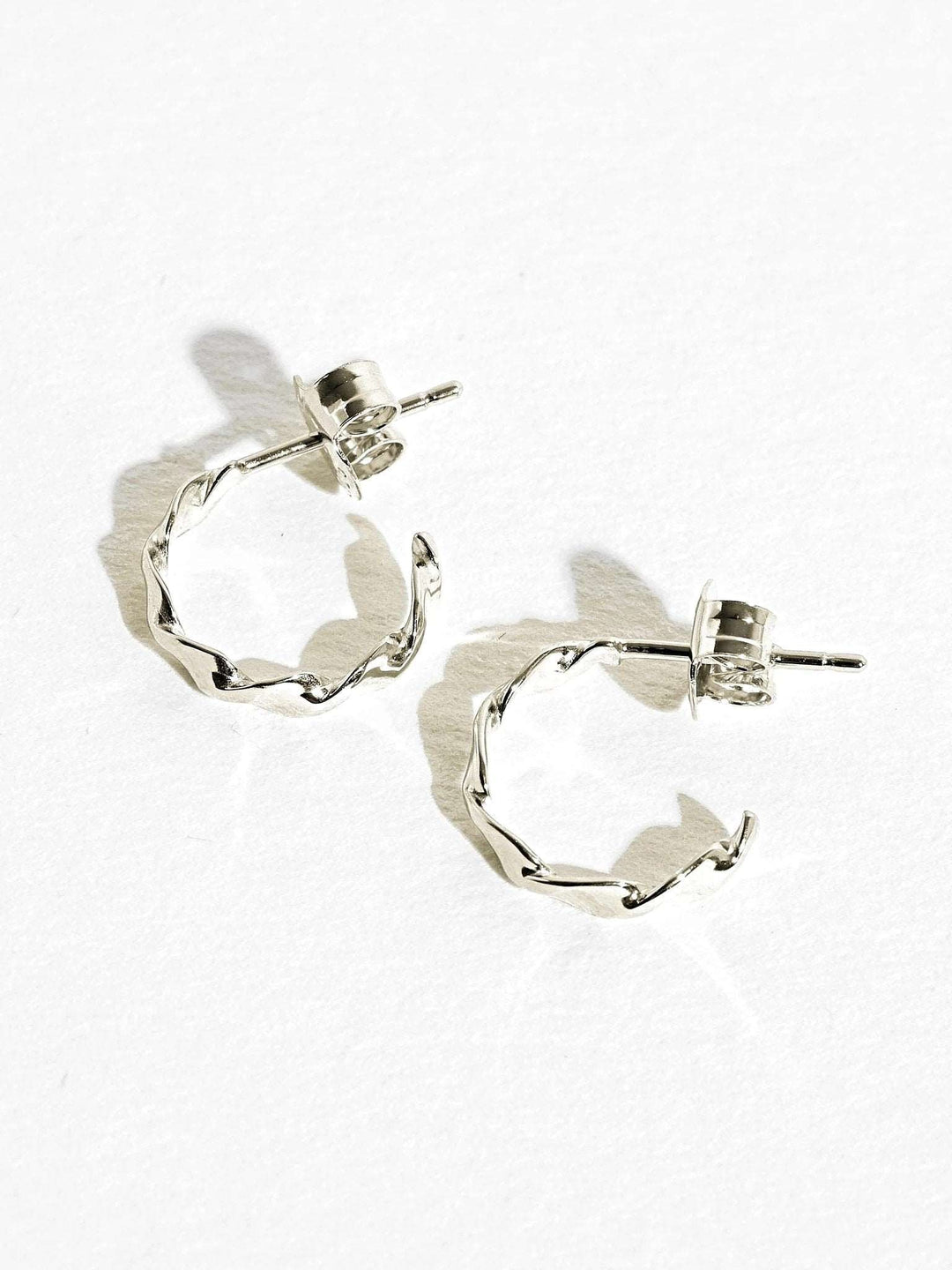 Anaita Hoop Earrings - 925 Sterling SilverButterfly EarringsEar WiresLunai Jewelry