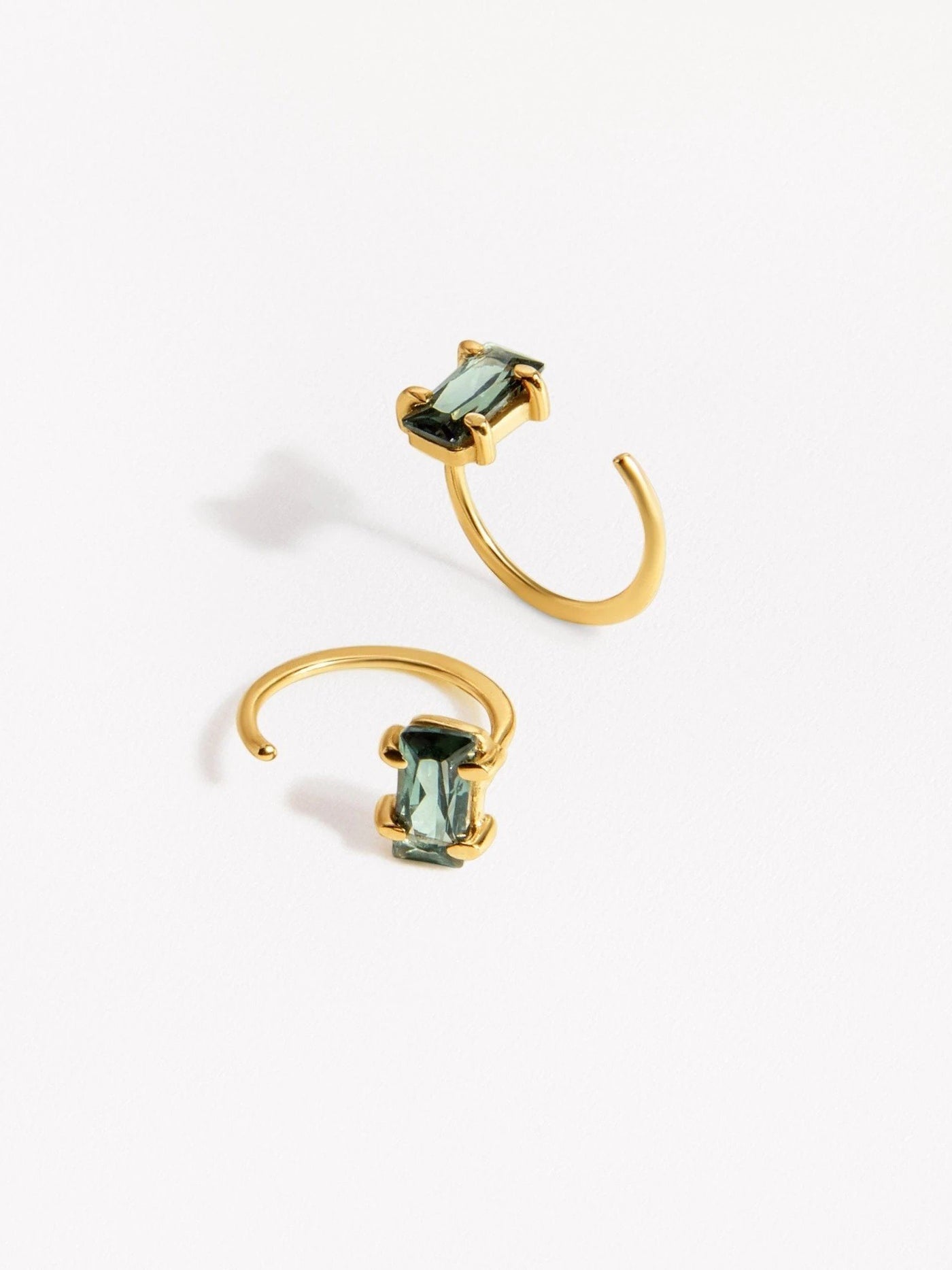 Aracely Danty Huggie Hoop Earrings - 24K Gold PlatedBackUpItemsBirthstone giftLunai Jewelry