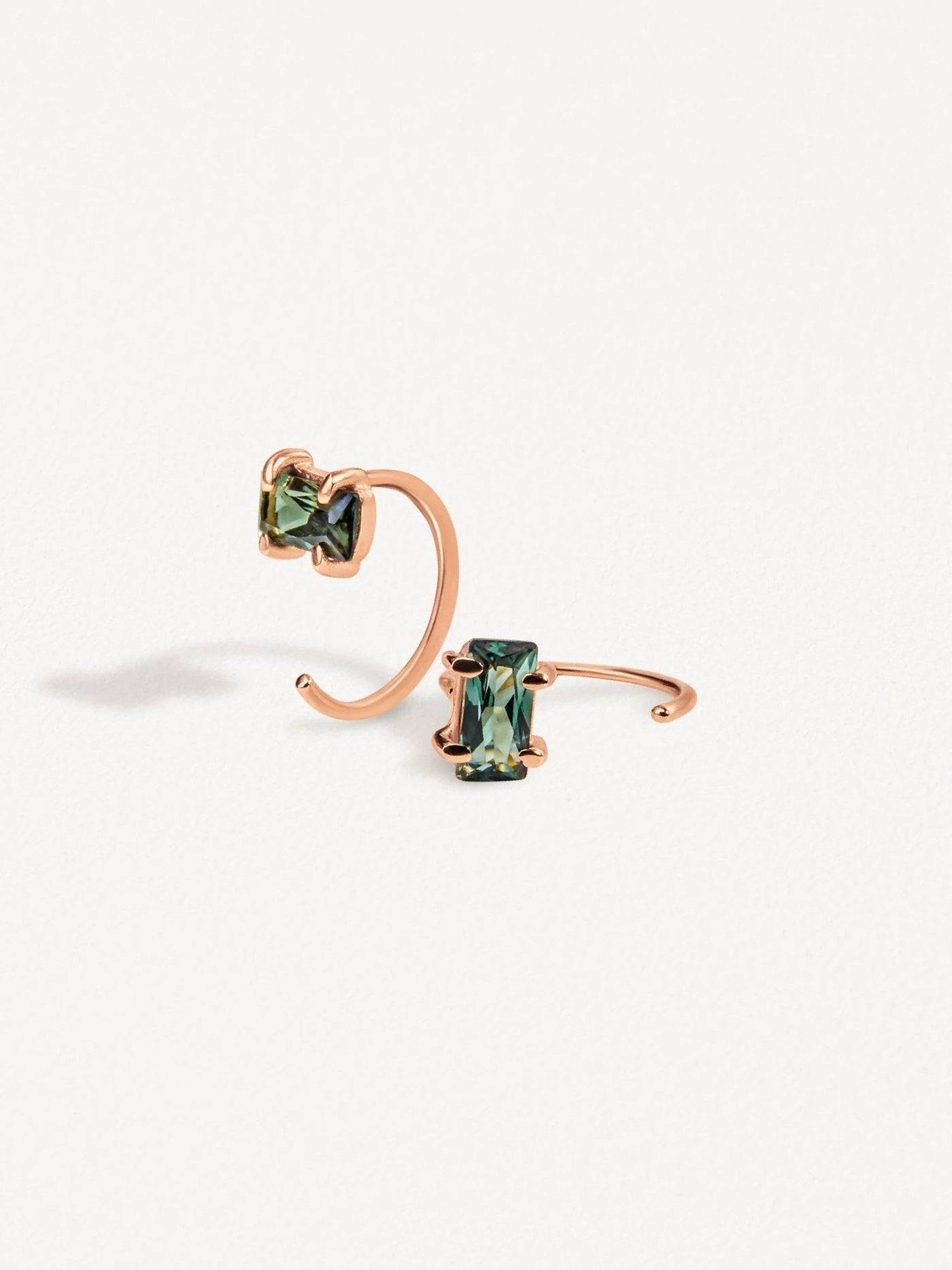 Aracely Danty Huggie Hoop Earrings - 18K Rose Gold PlatedBackUpItemsBirthstone giftLunai Jewelry