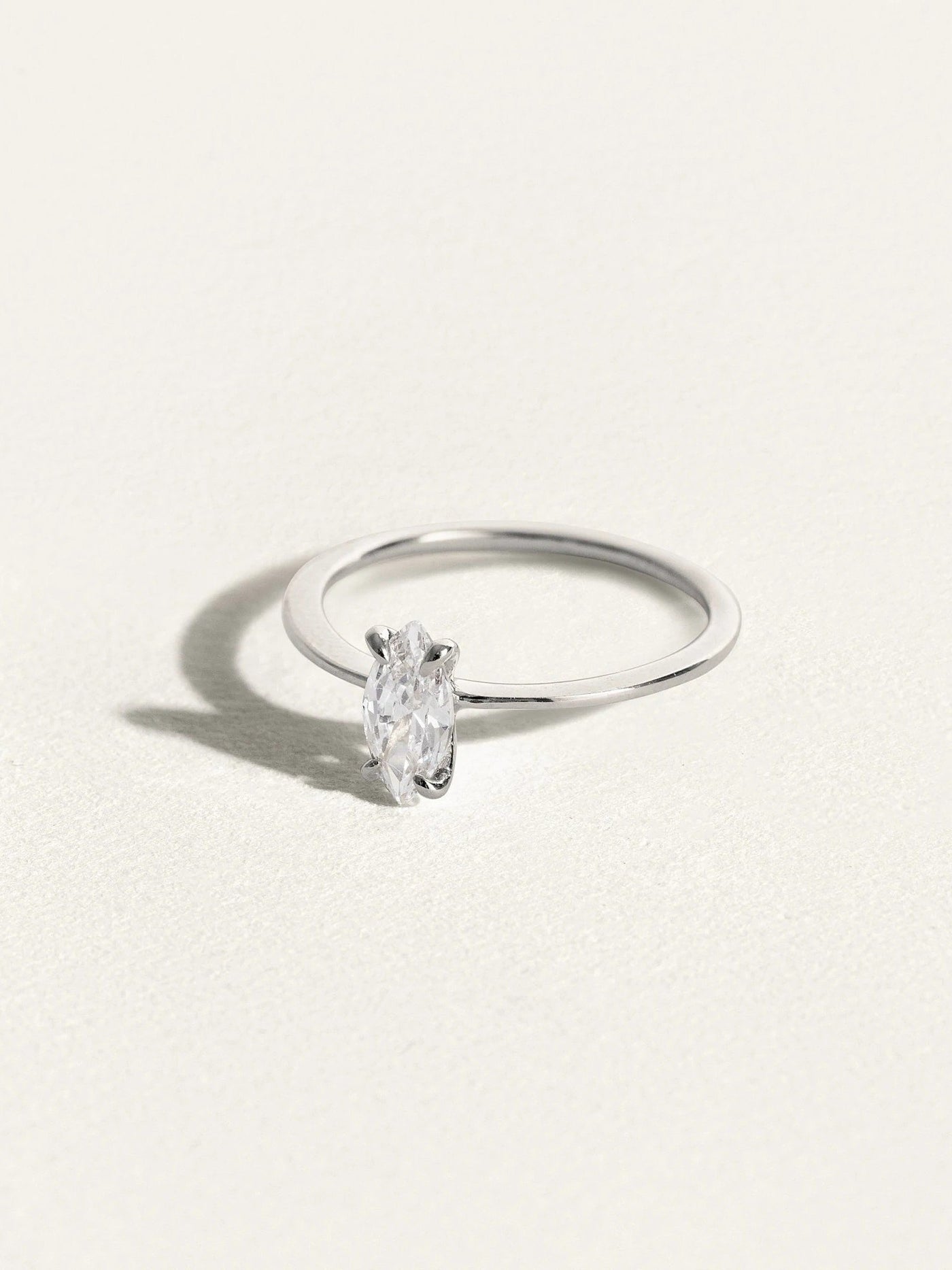 Ashlee Solitaire Ring - 18K Rose Gold Vermeil4USAnniversary RingBackUpItemsLunai Jewelry