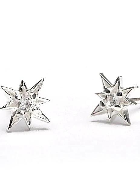 Avery Starburst Stud Earrings - 925 Sterling SilverBackUpItemsBridal EarringsLunai Jewelry