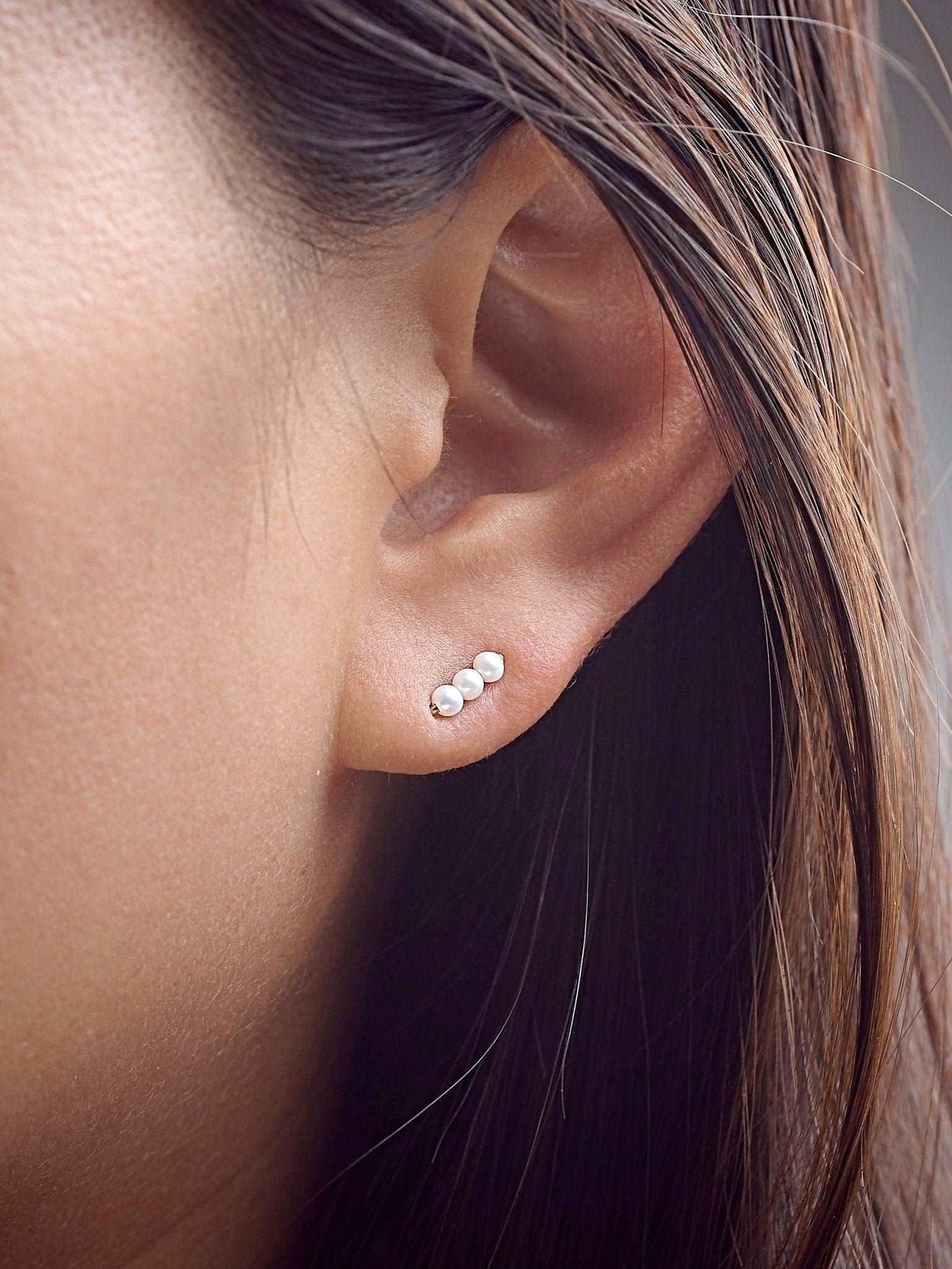 Babette Ear Climber - Yellow Gold FilledPairBackUpItemsBlack Friday GiftLunai Jewelry
