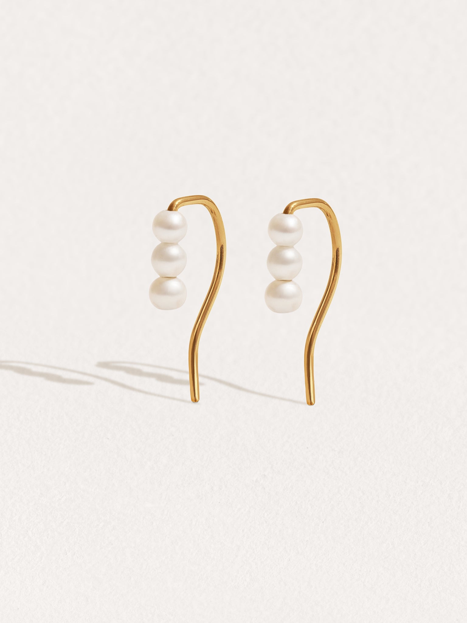 Babette Minimal Ear Climber - Yellow Gold FilledPairBackUpItemsBlack Friday GiftLunai Jewelry