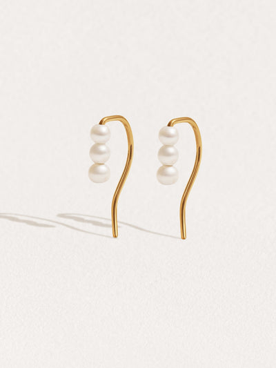 Babette Minimal Ear Climber - Yellow Gold FilledPairBackUpItemsBlack Friday GiftLunai Jewelry