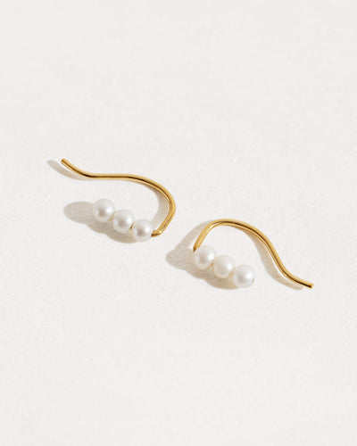 Babette Minimal Ear Climber - Yellow Gold FilledSingleBackUpItemsBlack Friday GiftLunai Jewelry