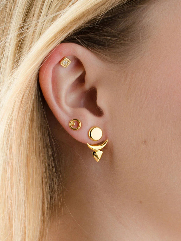 Baobas Ear Jacket - 24K Gold PlatedParBackUpItemsBridesmaid GiftLunai Jewelry