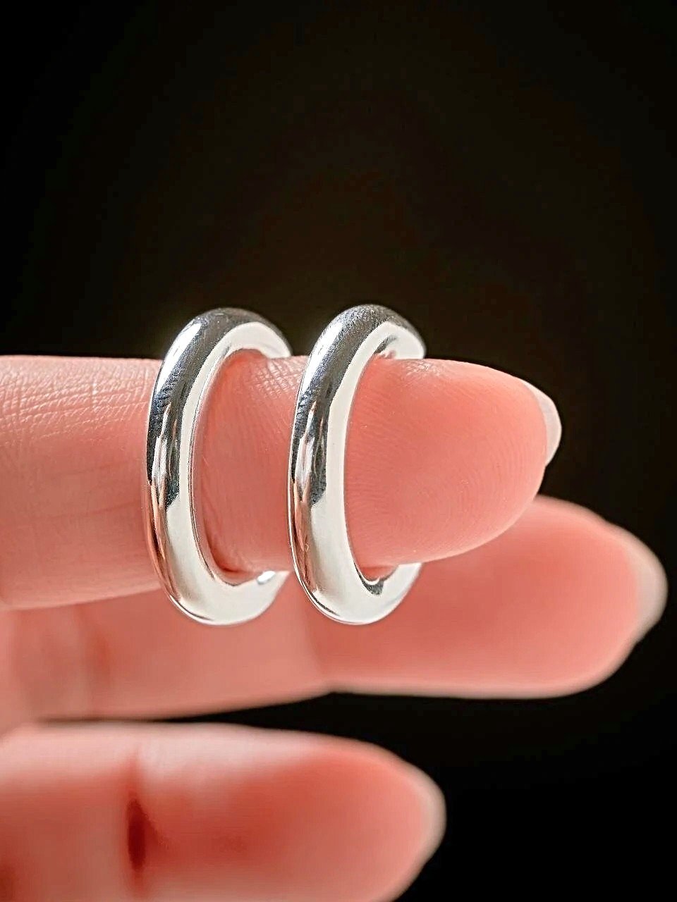 Bassel Chunky Hoop Earrings - 24K Gold PlatedBackUpItemsButterfly EarringsLunai Jewelry