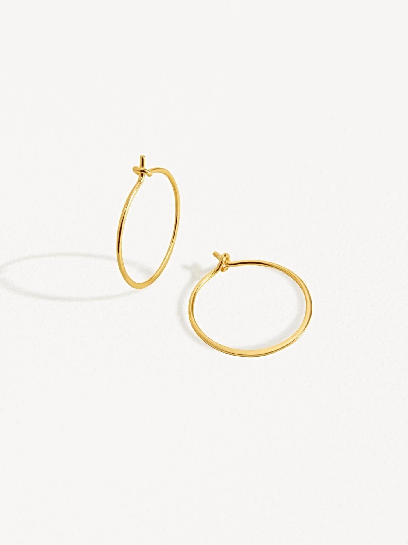 Beat Hoop Earrings - 18K Rose Gold PlatedBackUpItemsClassic Hoop EarringLunai Jewelry