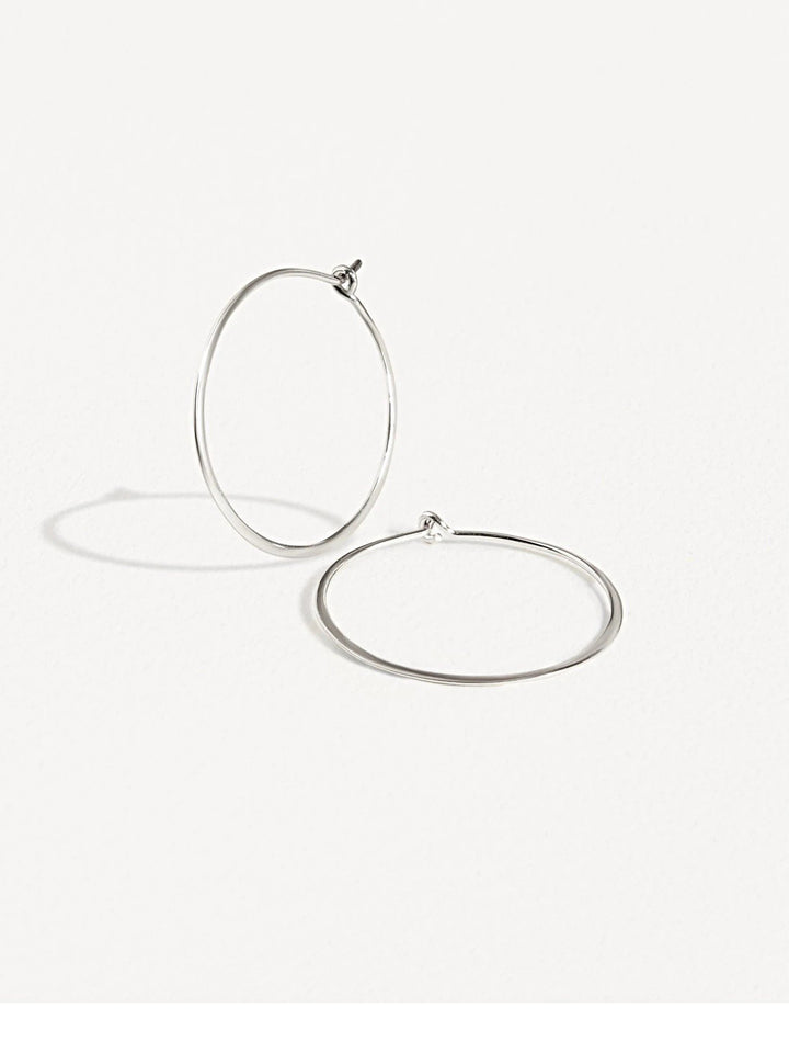 Beat Hoop Earrings - 925 Sterling SilverBackUpItemsClassic Hoop EarringLunai Jewelry
