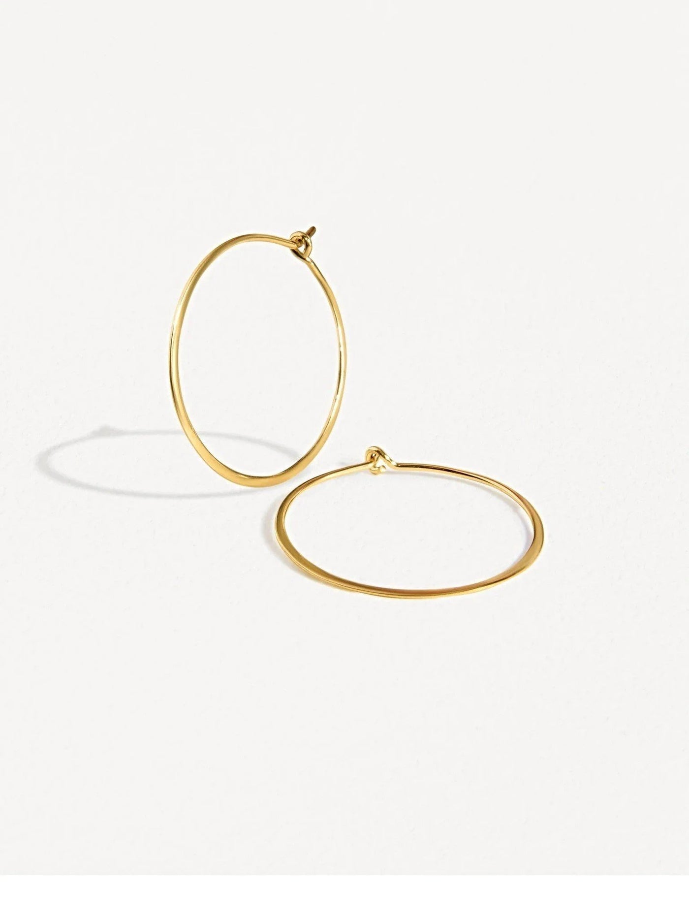 Beat Hoop Earrings - 24K Gold PlatedBackUpItemsClassic Hoop EarringLunai Jewelry