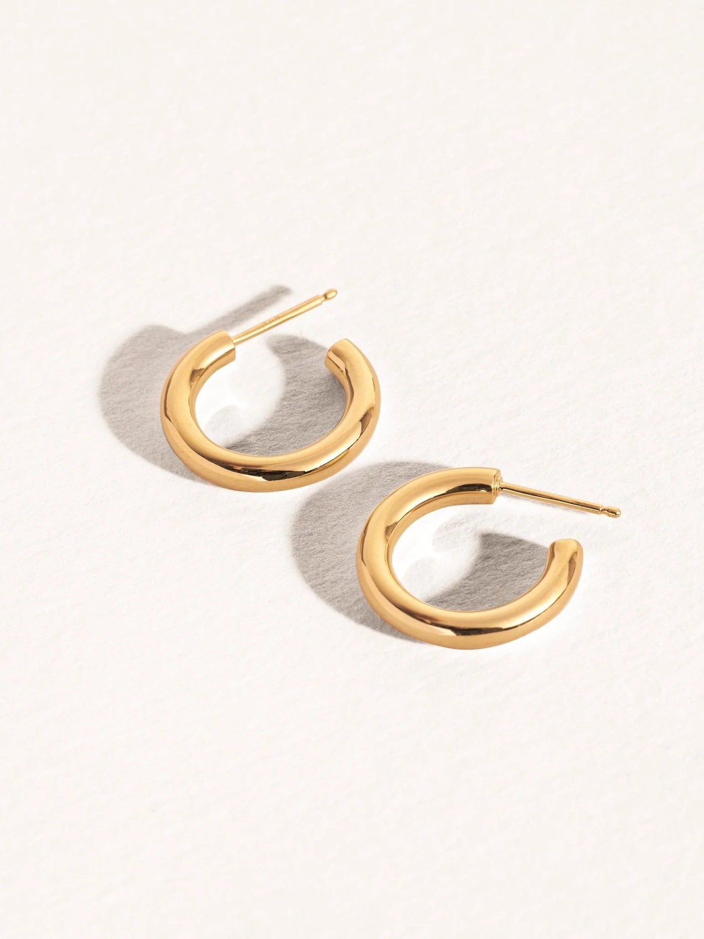 Biblya Hoop Earrings - 24k Gold PlatedankorBackUpItemsLunai Jewelry