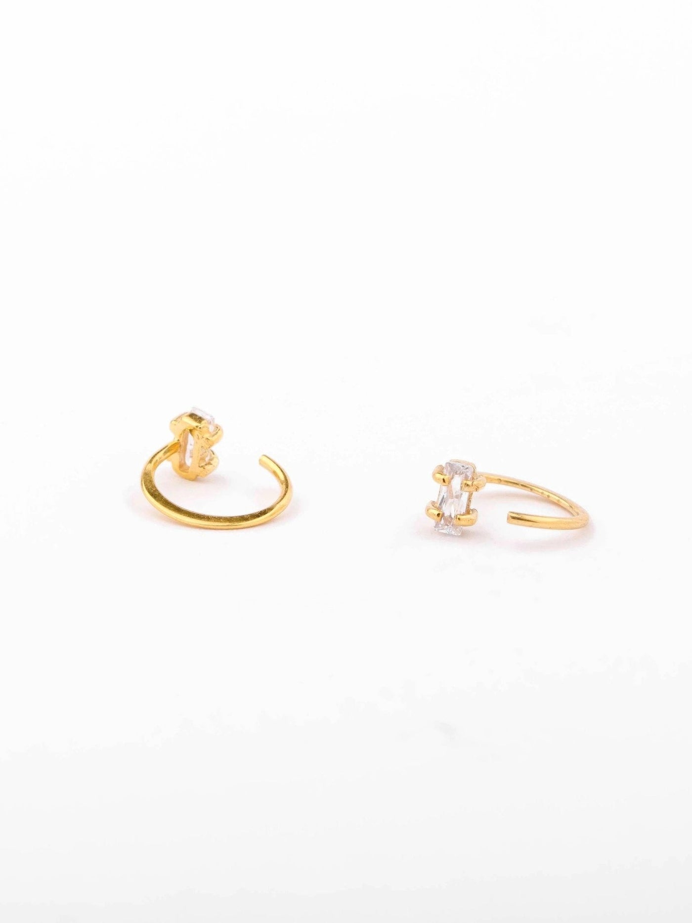 Blair Open Hoop Earrings - 18K Rose Gold PlatedBackUpItemsCartilage EarringLunai Jewelry