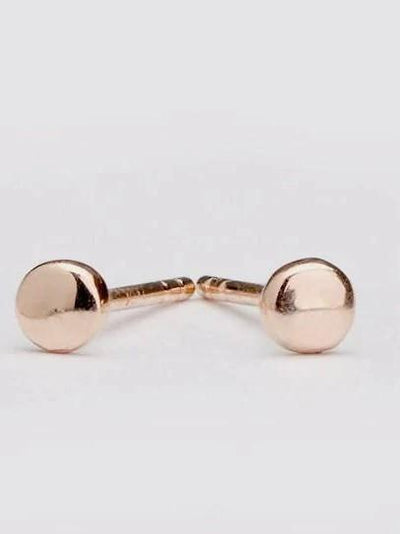 Bobo Circle Dainty Stud Earrings - 18K Rose Gold PlatedBackUpItemsEARRINGLunai Jewelry