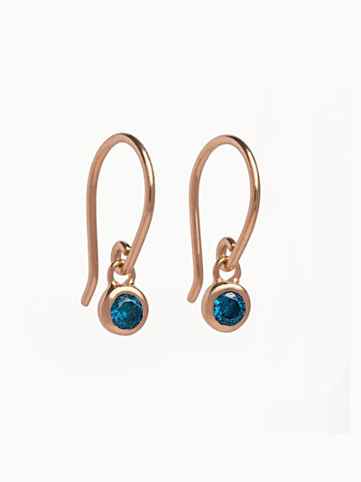 Brea Wire Earrings - 18K Rose Gold PlatedBackUpItemsCrystal JewelryLunai Jewelry