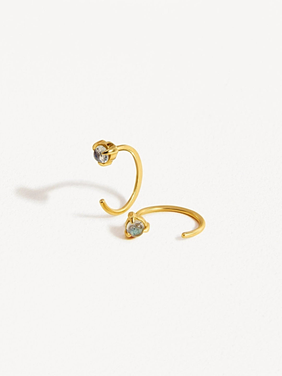Candace Hoop Earrings - 24K Gold PlatedLabradoriteBackUpItemsBest Friend GiftLunai Jewelry
