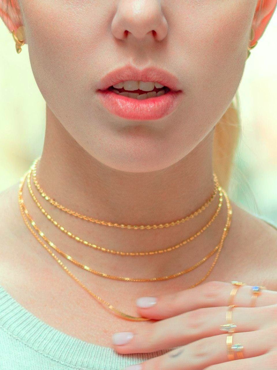 Cecilia Dainty Necklace - 24K Gold PlatedAnniversary GiftBackUpItemsLunai Jewelry