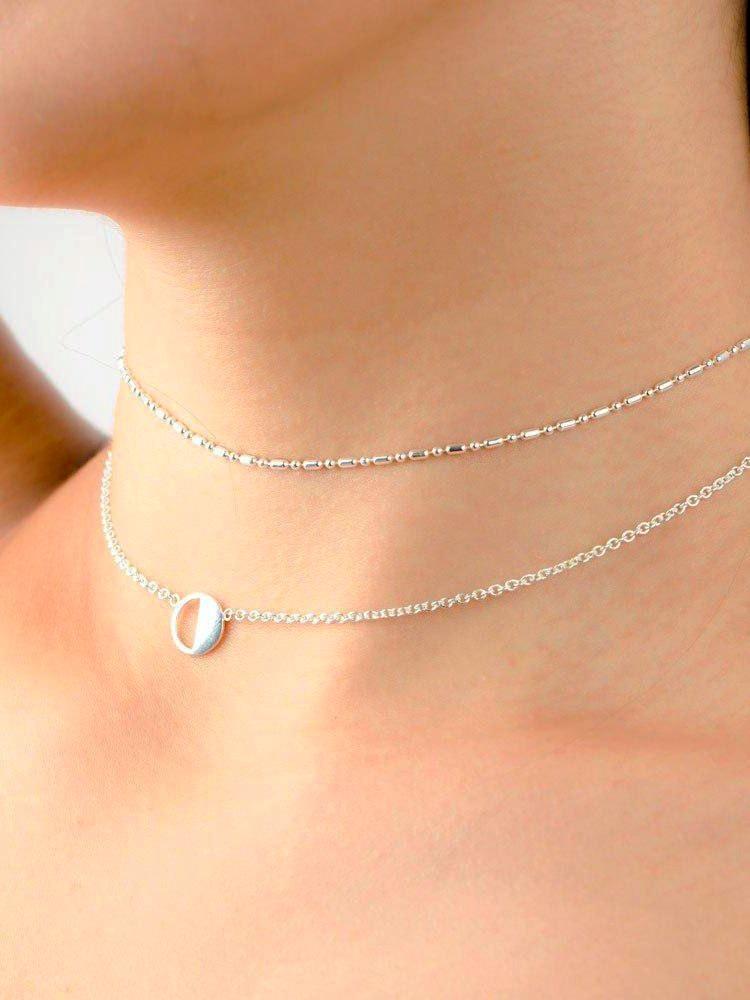 Cecilia Dainty Necklace - 925 Sterling SilverAnniversary GiftBackUpItemsLunai Jewelry