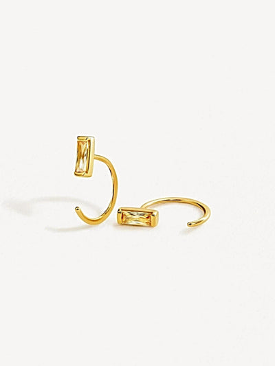 Charlotte Hoop Earrings - 24K Gold PlatedBackUpItemsBirthstone JewelryLunai Jewelry