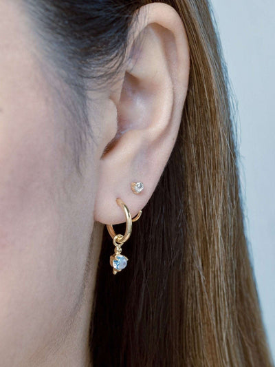 Claire Hoop Earrings - 925 Sterling SilverBackUpItemsBirthstone HoopsLunai Jewelry